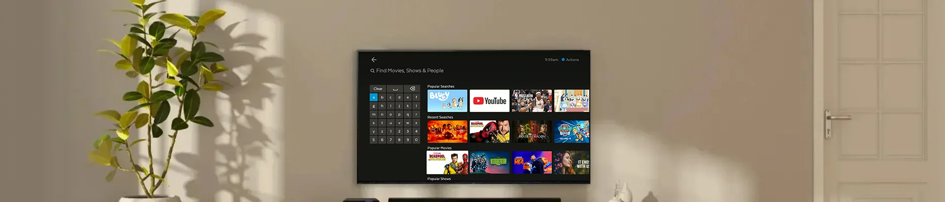 Search section header